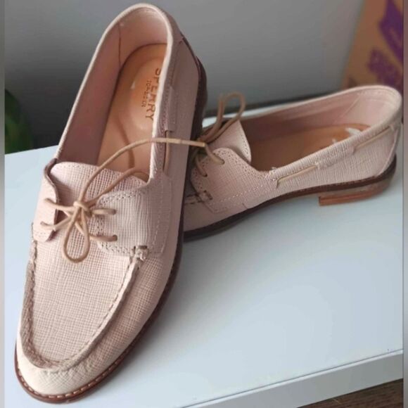 Sperry Women's Seaport Boat Shoe, Rose Dust, Size 7 - Picture 1 of 8